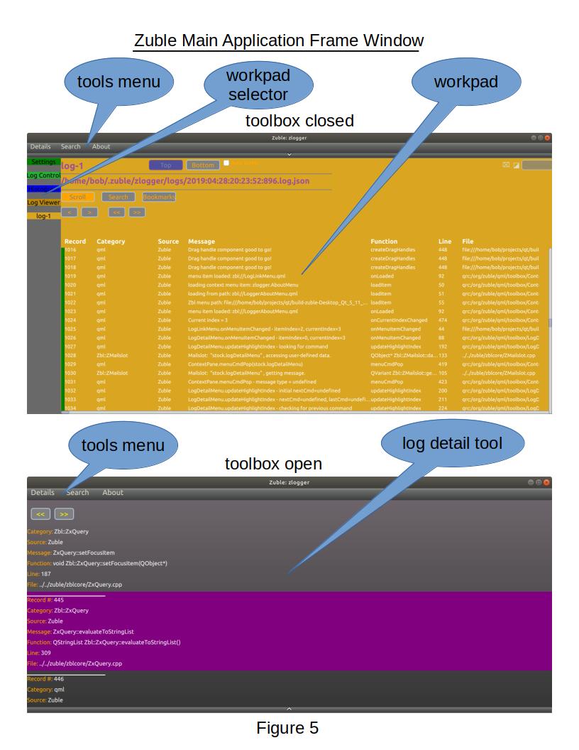 {Screenshot of Application Main Frame Window}